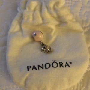 Pandora Charm - Elephant & Pink Balloon